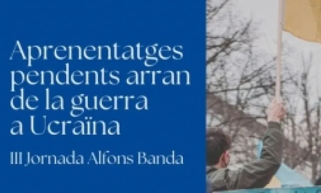 Presentació de l'informe 'Aprenentatges pendents arran de la guerra a Ucraïna'. Font: FundiPau