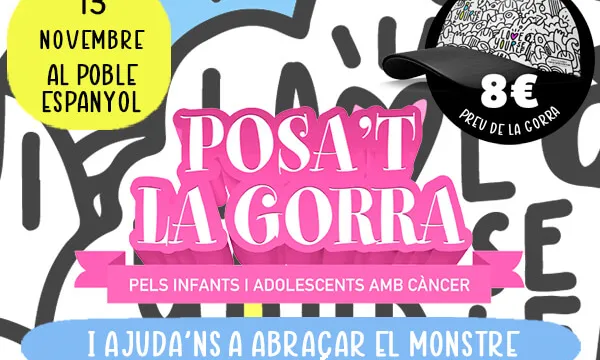 El cartell de la festa de l'AFANOC al Poble Espanyol de Barcelona.