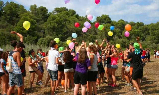 Piocam, trobada de joves entre 14 i 17 anys del Projecte 4vents, celebrada l'estiu del 2014 a Mallorca.