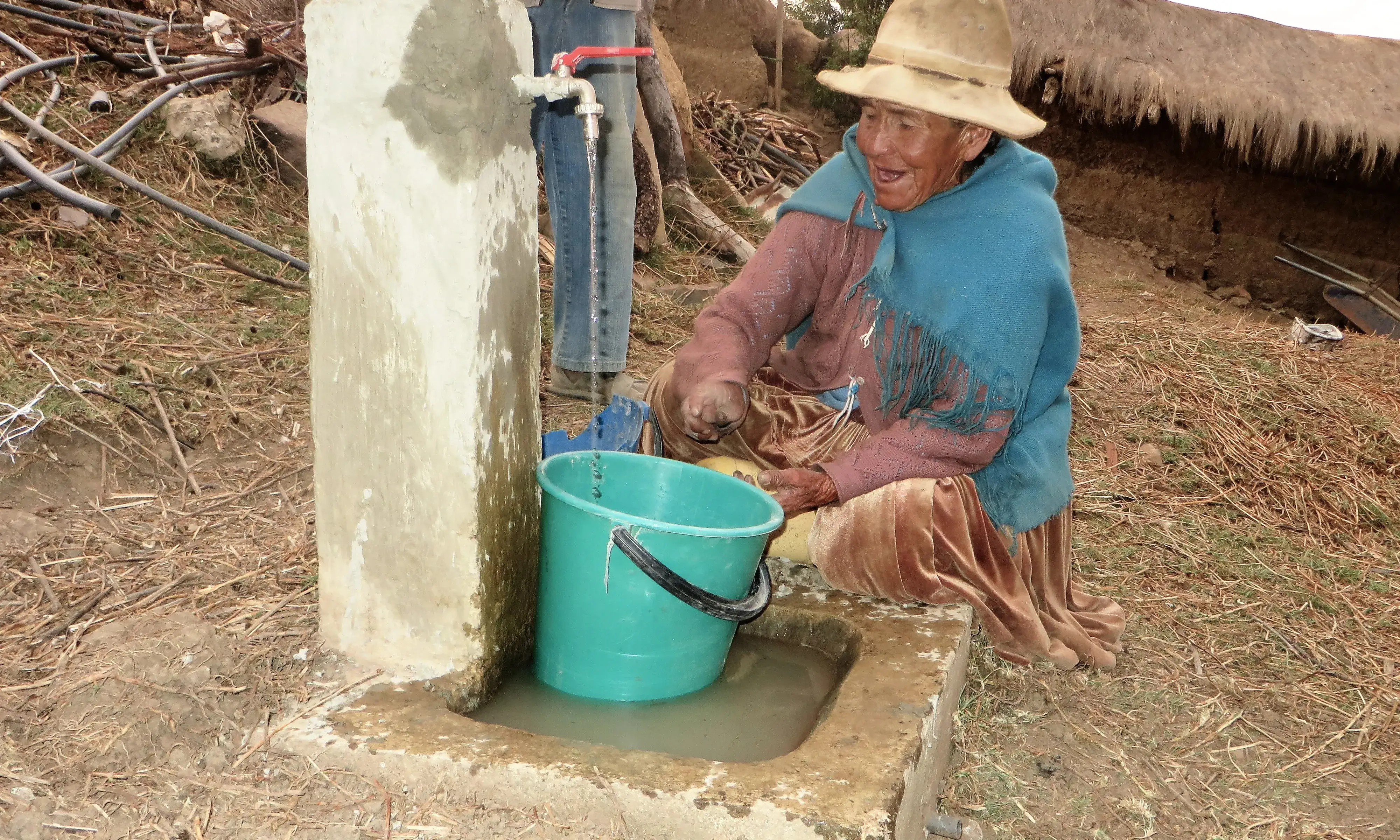 La Isabel és una dona de la comunitat de Rodeo, propera a Tiquipaya, on Sendera ha ajudat a dur aigua potable.