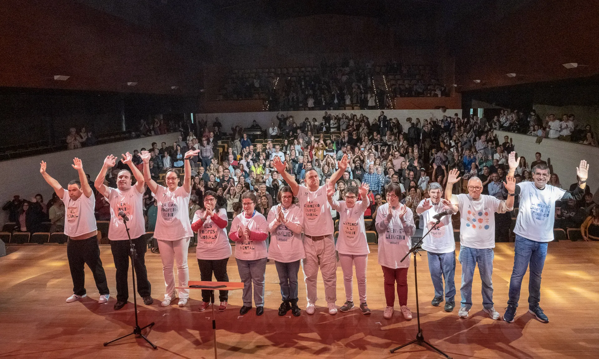 Un moment de la celebració dels seixanta anys de la Fundació Aspros a l’Auditori Enric Granados de Lleida.