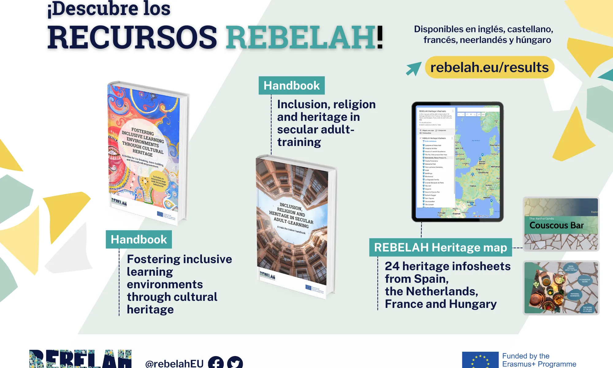 A continuació compartim els diferents recursos que podran trobar, al seu torn, en la pàgina web del projecte: