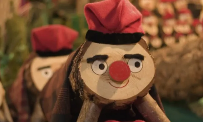 Un tió de Nadal com a representació del Taller de tions en família. Font: Ajuntament de Girona