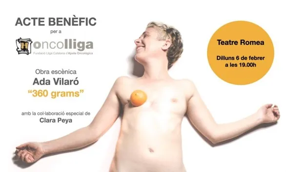 Cartell de l'obra que el dilluns 6 febrer, a les 19 hores, es farà al Teatre Romea de Barcelona a benefici de la Fundació Oncolliga Barcelona.