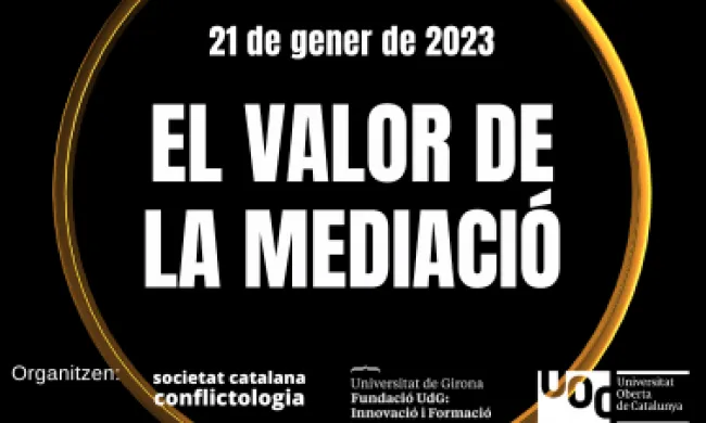 Jornada dia europeu de la mediació " el valor de la mediació" 21 de gener de 2023