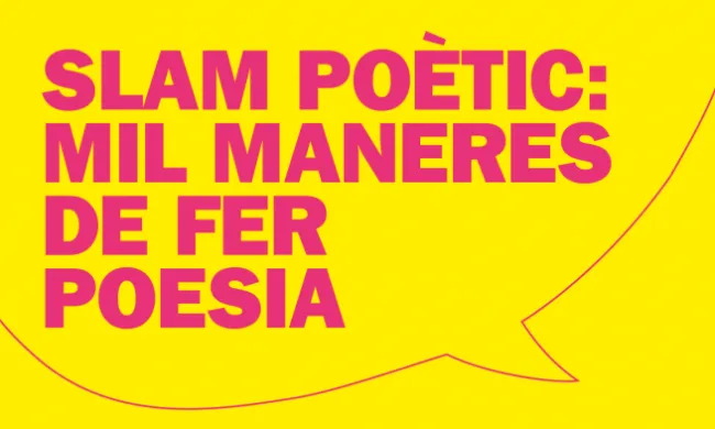 Taller Slam poètic: mil maneres de fer poesia. Font: Ateneu Popular Coma Cros