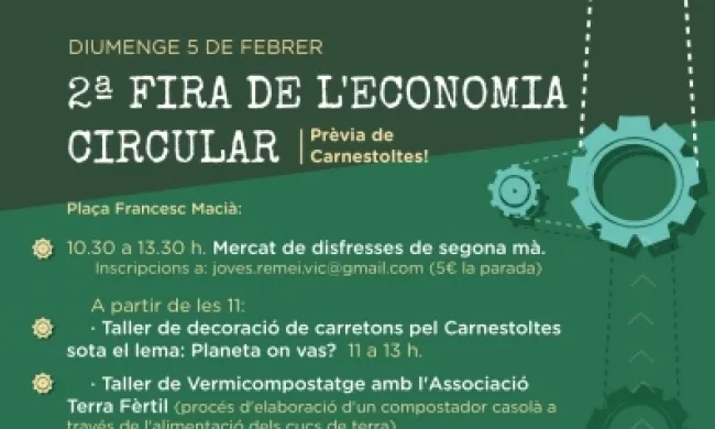 Cartell de la segona fira de l'economia circular de Vic. Font: Comunalitat de Vic