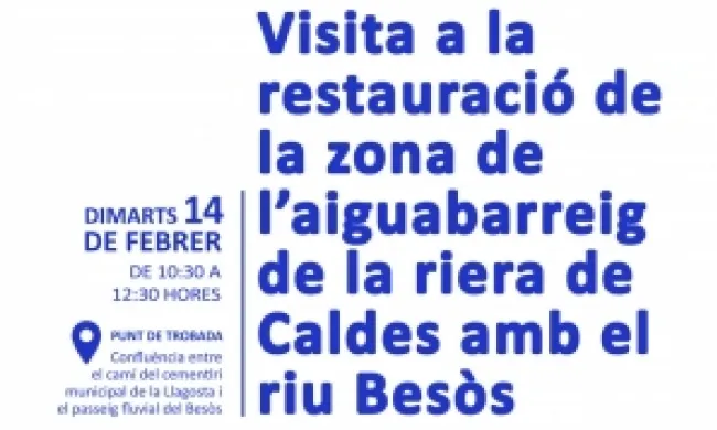 Fragment del cartell oficial de la Visita guiada. Font: Fundació Rivus