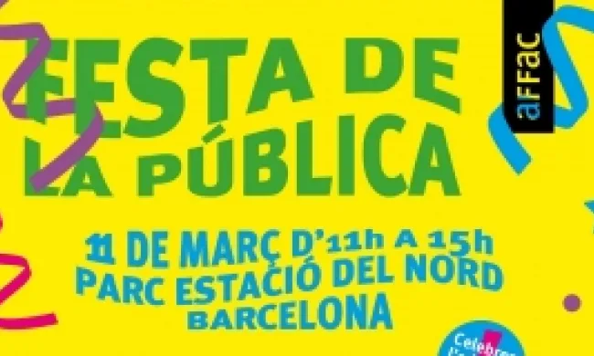 Cartell Festa de la Pública d'aFFaC. Font: aFFaC