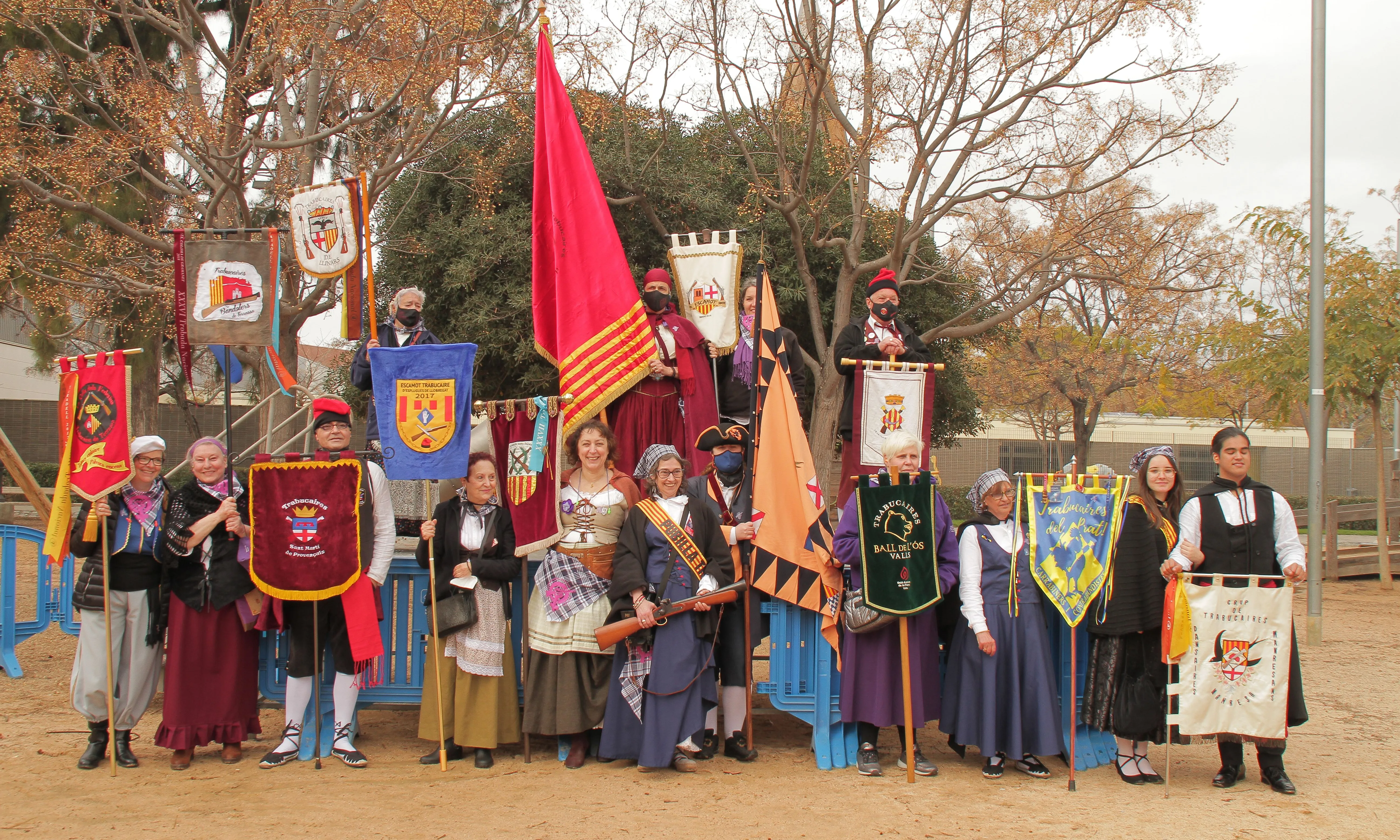 Imatge de la XIII Trobada de la Dona Trabucaire celebrada durant el 2022 al Prat de Llobregat.