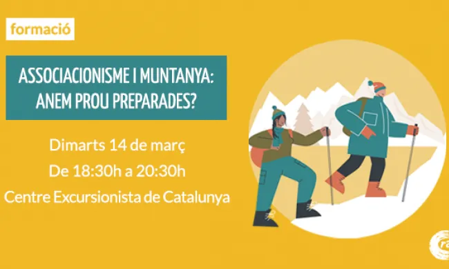 Cartell "Associacionisme i muntanya: anem prou preparades?"