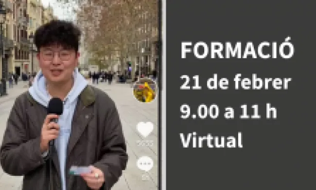 El tiktoker Long Li Xue impartirà el dimarts 21 de febrer, via virtual, una sessió de formació sobre com poden fer servir el TikTok les entitats. Font: FCVS