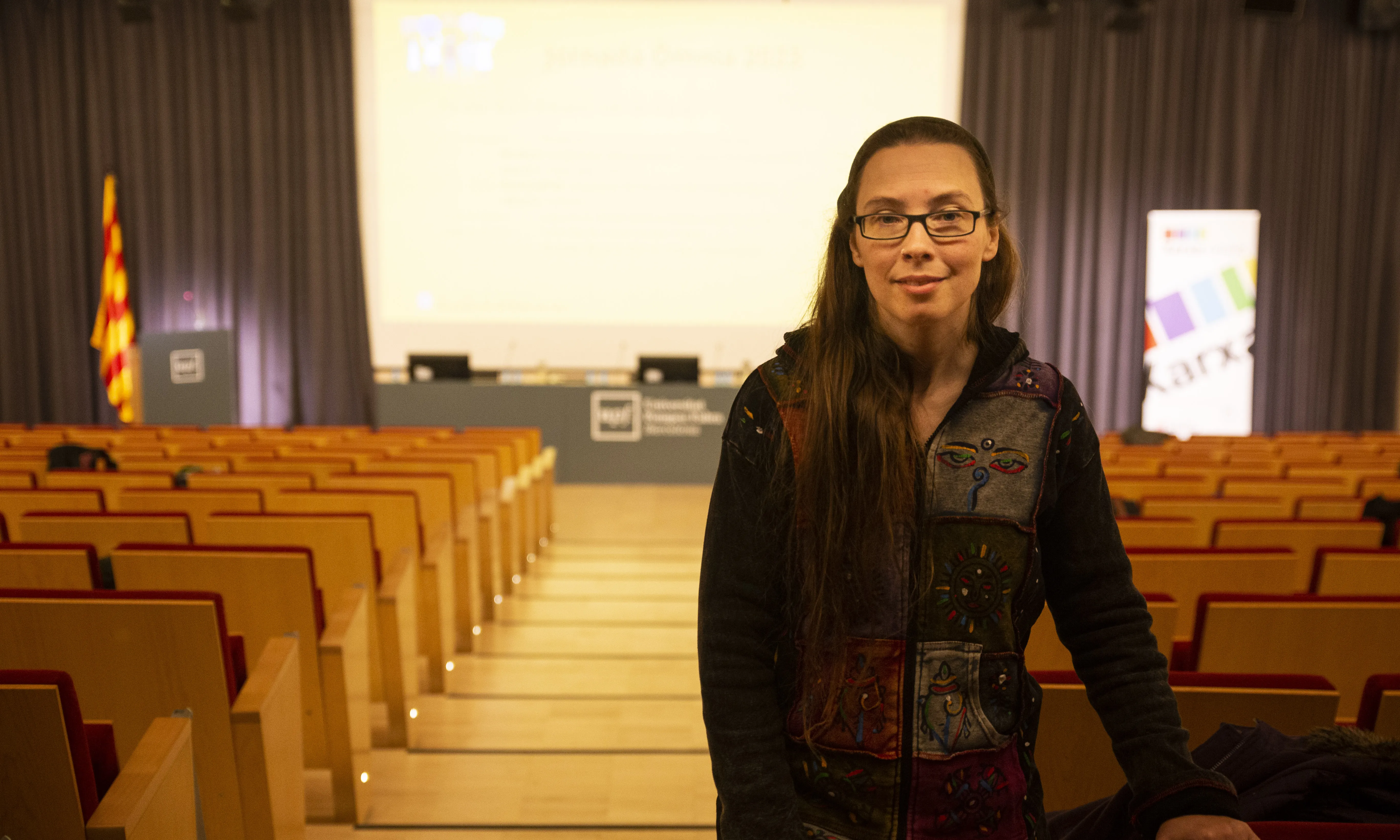 Laura Herrero Ovide, dinamitzadora del Punt Òmnia Gornal, a la Jornada Òmnia 2023.