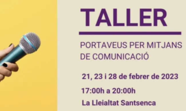 Fragment del cartell oficial del taller. Font: Entrepobles