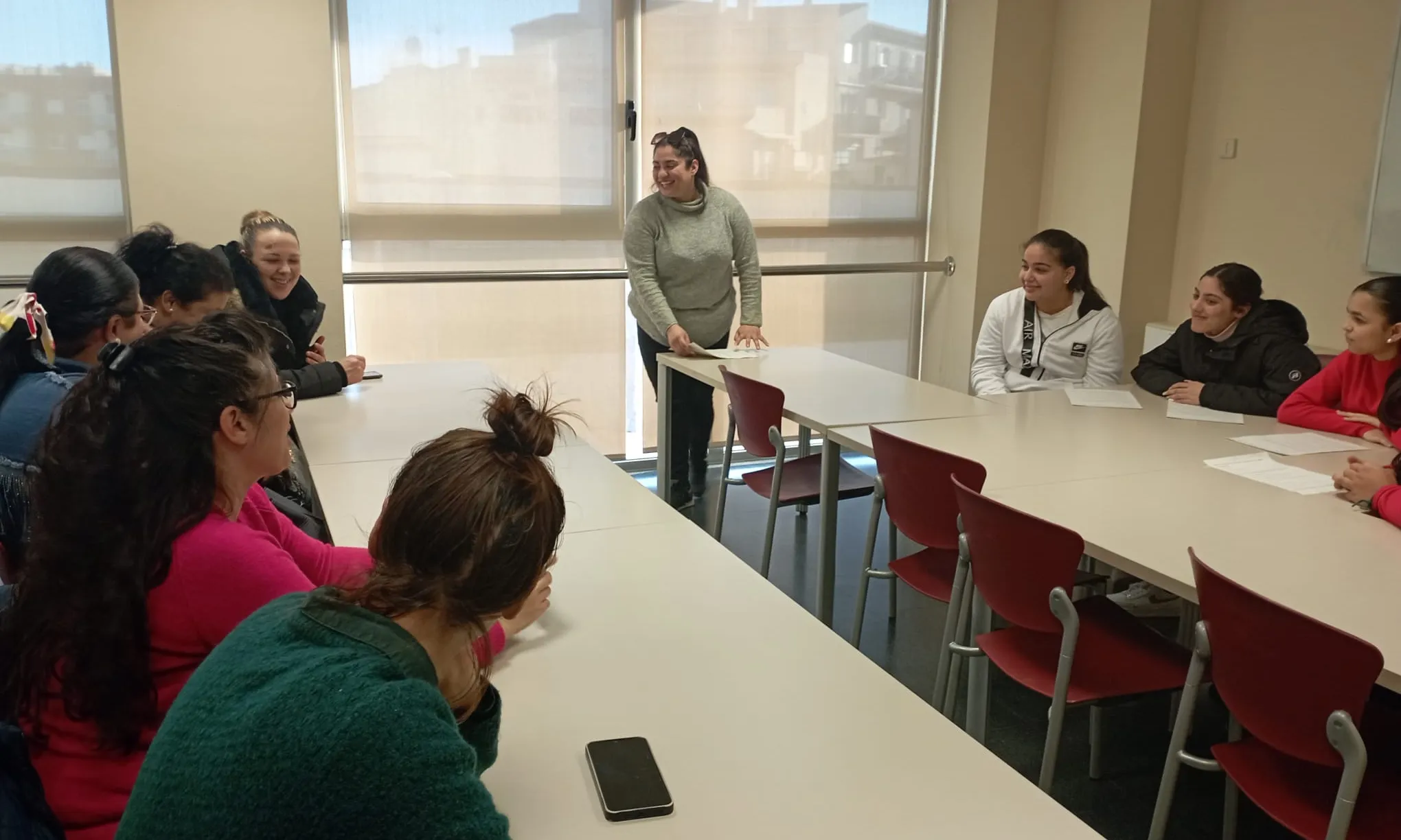 Dones estudiants gitanes