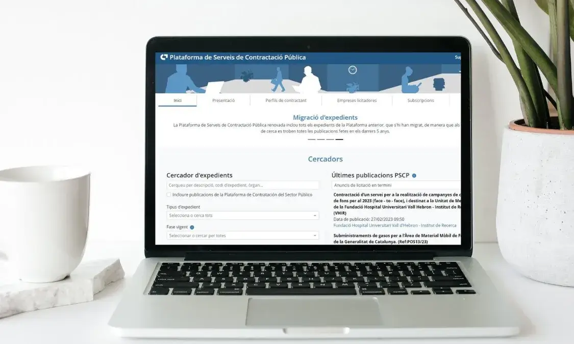 El portal ‘Contractaciopublica.cat’ amplia i millora les funcionalitats i eines disponibles. 