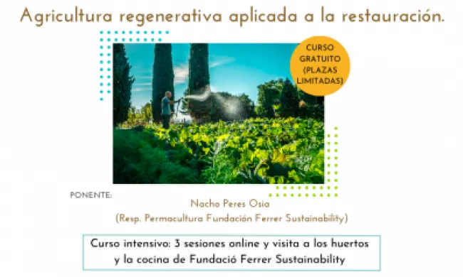 Cartell curs formatiu agricultura regenerativa