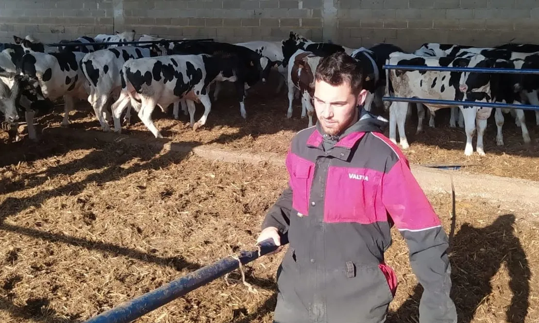 Cesc Esquerda, de vint anys, prové d'una família de tradició pagesa. Font: Colectic.