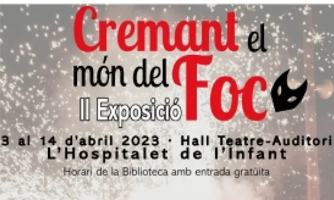 Fragment del cartell oficial de l'exposició 'Cremant el món del foc'. Font: Associació Ball de Diables de l'Hospitalet de l'Infant