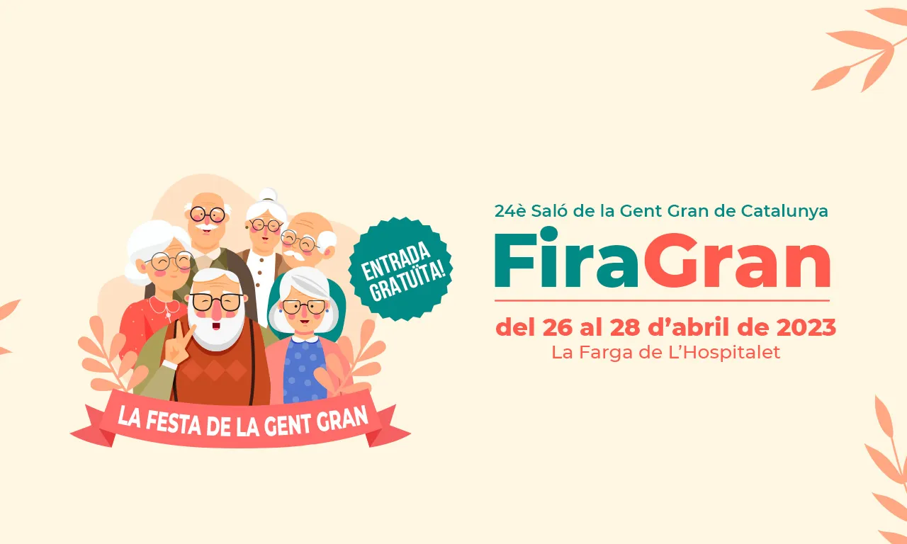 El 24è Saló de la Gent Gran de Catalunya es farà entre el 26 i el 28 d'abril a l'Hospital de Llobregat.
