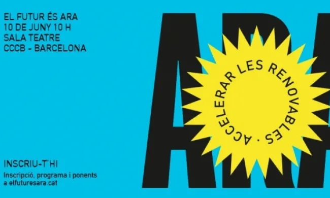 Cartell oficial de l'acte 'El futur és ara'. Font: Renovem-nos