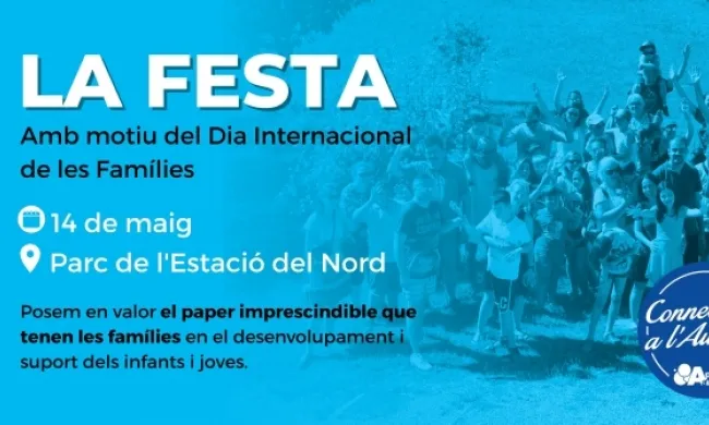 Cartell de 'La Festa' de Connecta't a l'Autisme. Font: Aprenem Autisme