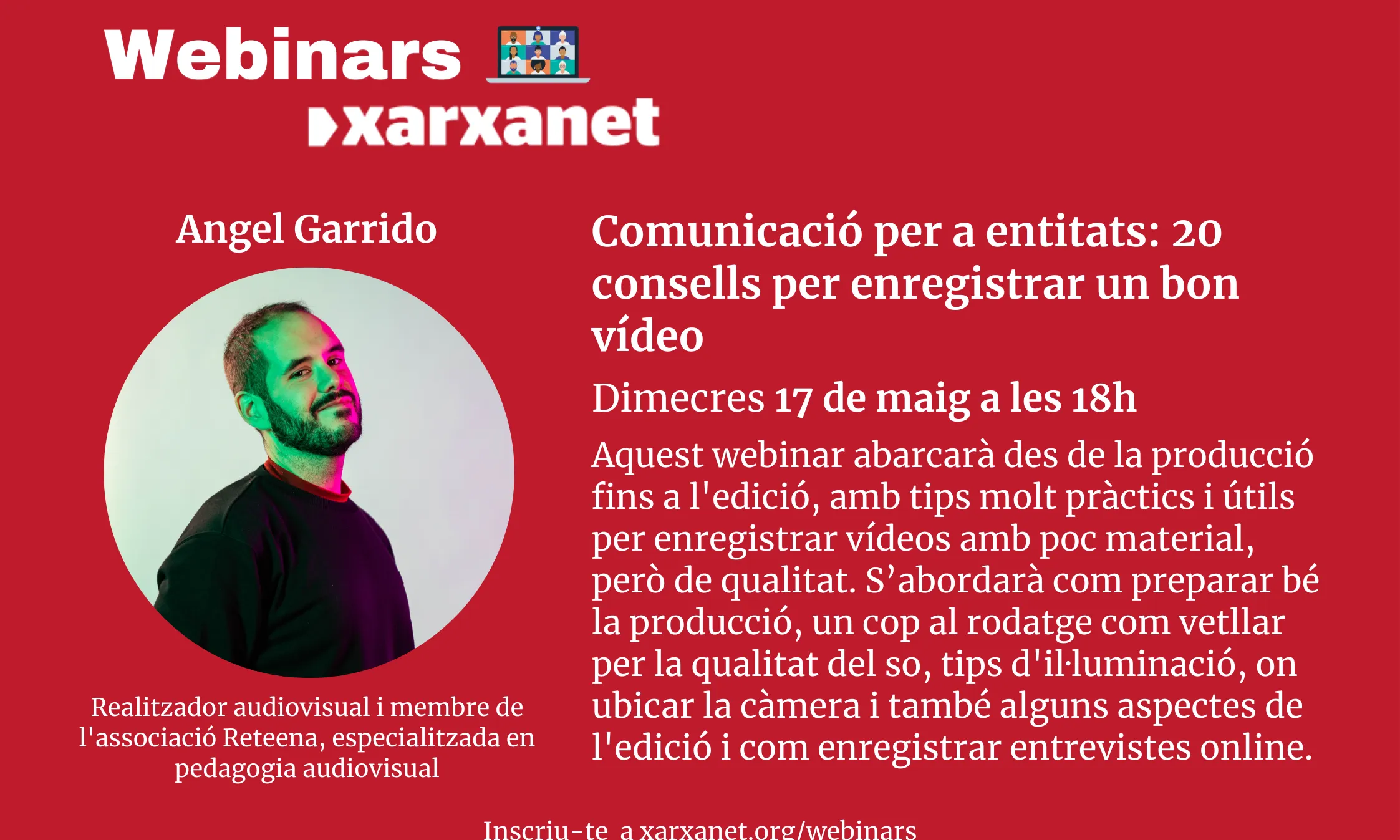 L'Àngel Garrido ha exposat vint consells per enregistrar un bon vídeo amb pocs recursos.