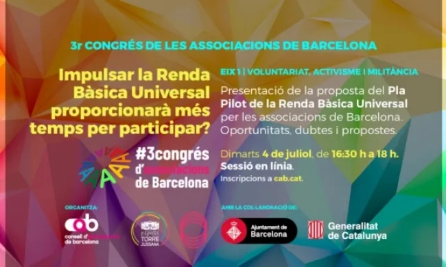 Es tracta de la primera sessió de treball del 3r Congrés de les Associacions de Barcelona. Font: Consell d'Associacions de Barcelona