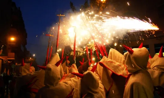 Imatge de colles de diables, un dels elements de la nostra cultura que fascinen més