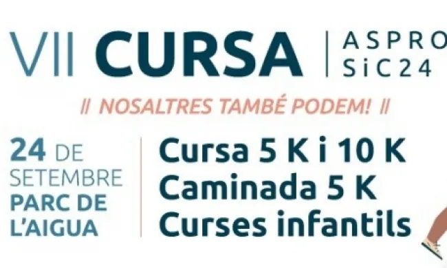 Cursa inclusiva 'Nosaltres també podem!'. Font: Aspros