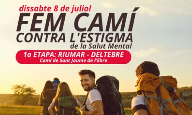 Fragment del cartell oficial de l'activitat 'Fem camí contra l'estigma de la salut mental'. Font: Ocell de Foc