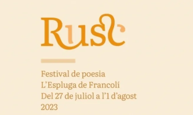 Cartell oficial de l'onzena edició del festival de poesia 'RUSC'. Font: Museu de la Vida Rural