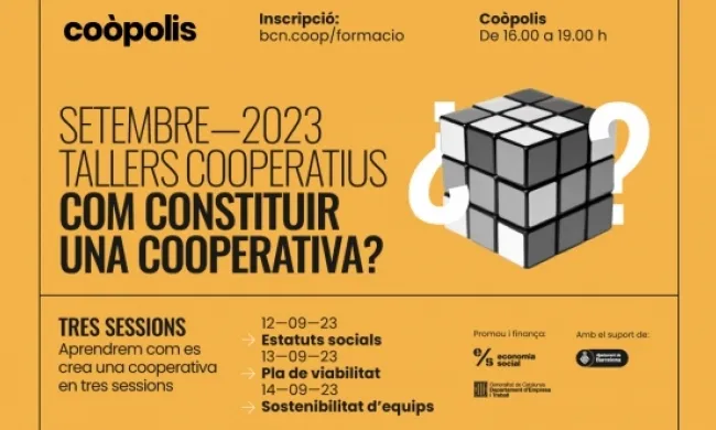 El taller és organitzat per la cooperativa Coòpolis. Font: Coòpolis.