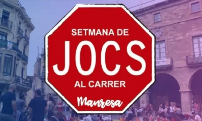 Fragment del cartell oficial de la Setmana de Jocs al Carrer a Manresa 2023. Font: CAE Manresa