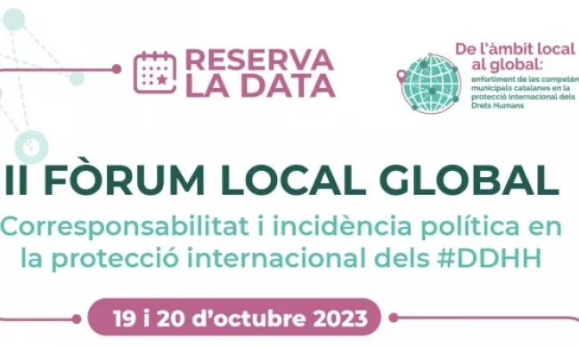 Imatge de presentació del fòrum Local Global