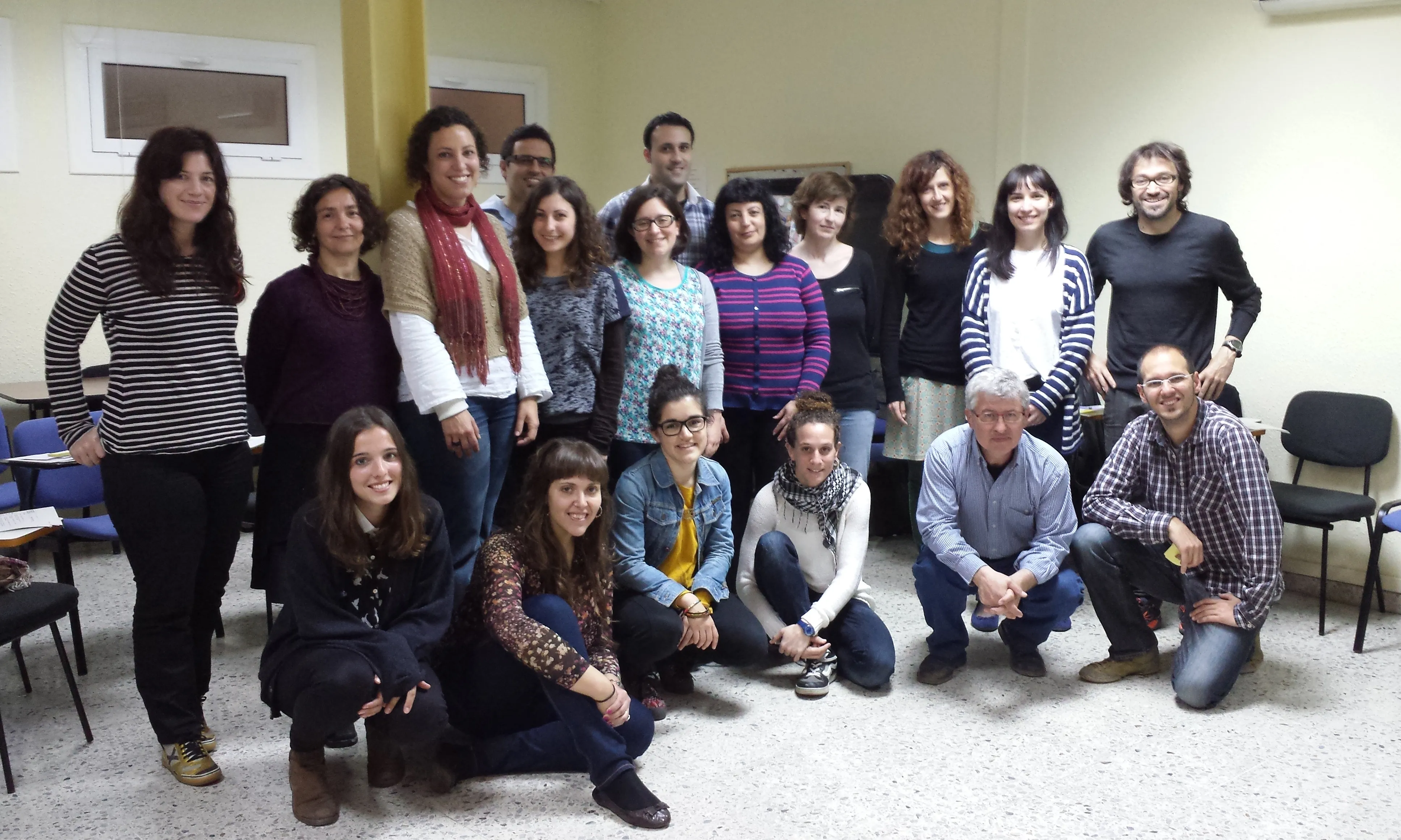 L'equip de redactores de Xarxanet durant una trobada el juliol de 2014.