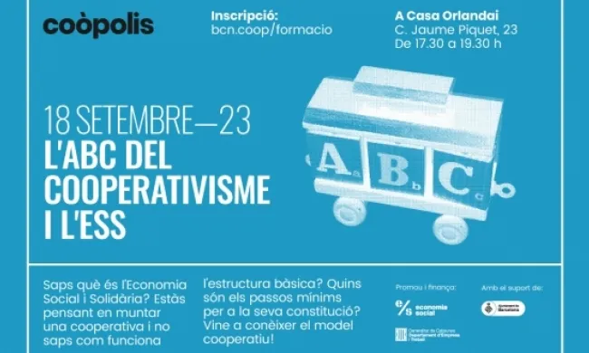 L'activitat, organitzada per Coòpolis, tindrà lloc a les instal·lacions de la Casa Orlandai de Barcelona. Font: Coòpolis.