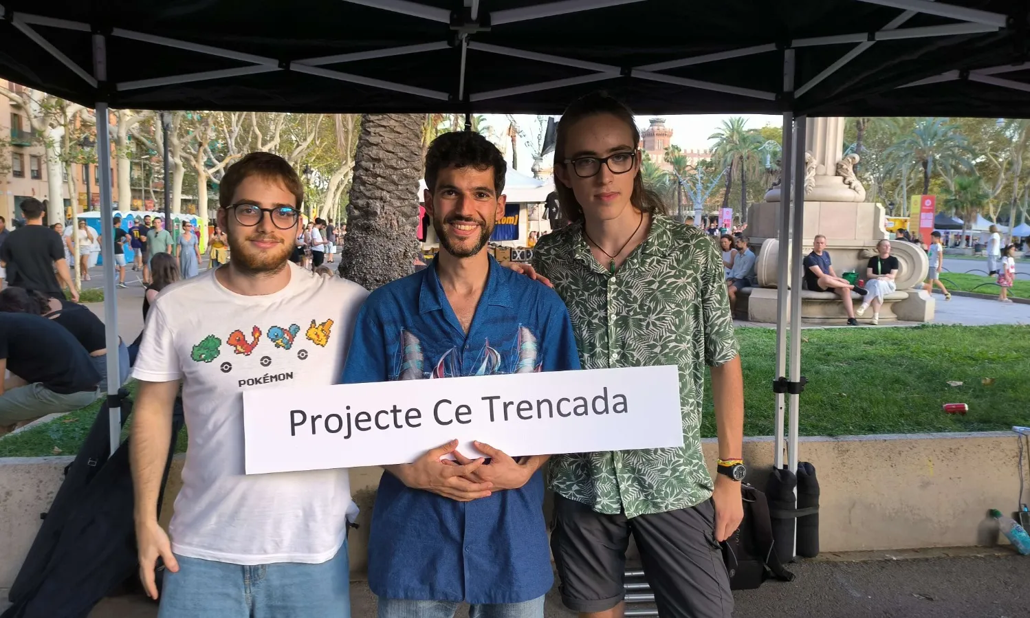 Ignasi Sanfeliu Rosell, Ricard Soler Roger i Ander Dapo, membres de Ce Trencada.