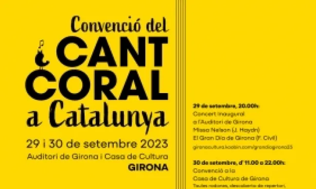 Cartell de la Convenció del Cant Coral a Catalunya. Font: Moviment Coral Català