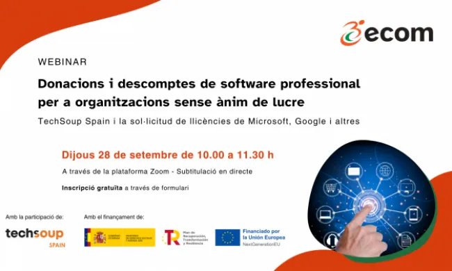 Flyer amb les dades del webinar