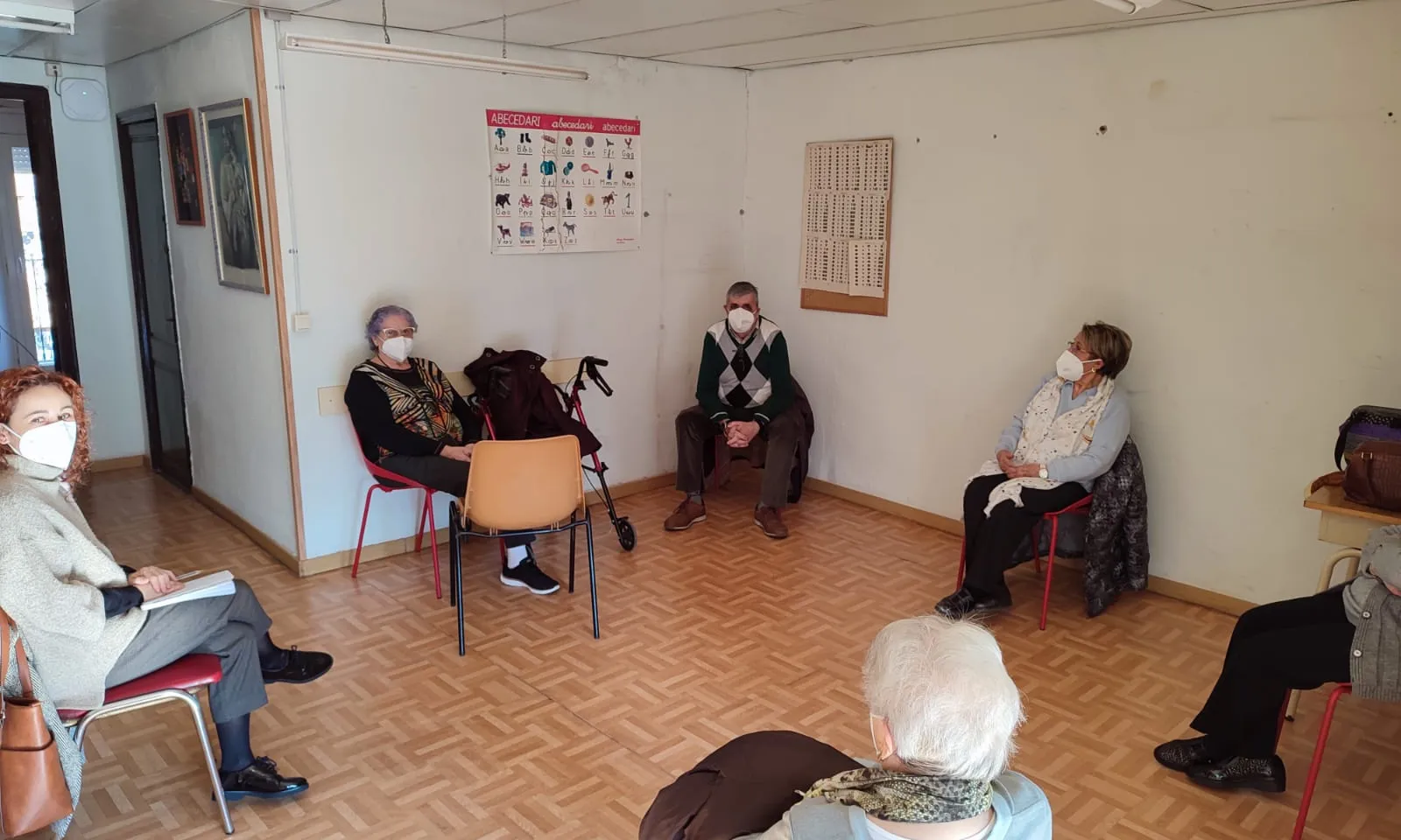 Una de les sessions d'acompanyament de Servei de Suport al Dol de Ponent.