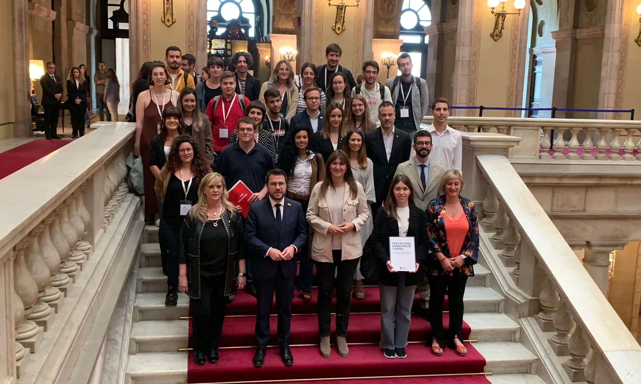 El segon Ple Monogràfic de Joventut de la història es va celebrar el maig del 2022 al Parlament de Catalunya.
