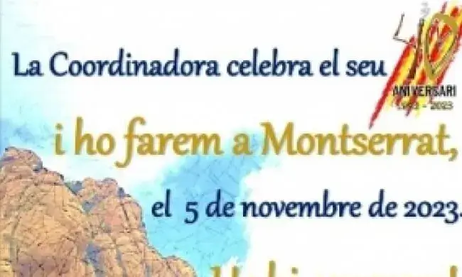 Cartell de la celebració del 40è aniversari de la Coordinadora de Trabucaires de Catalunya. Font: Federació Coordinadora de Trabucaires de Catalunya