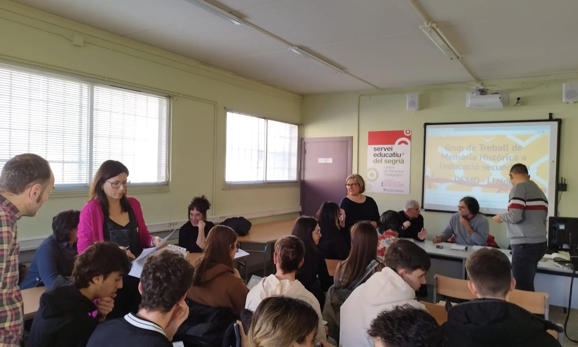 Acte de la Xarxa Mai Més amb estudiants de Secundària de la ciutat de Lleida