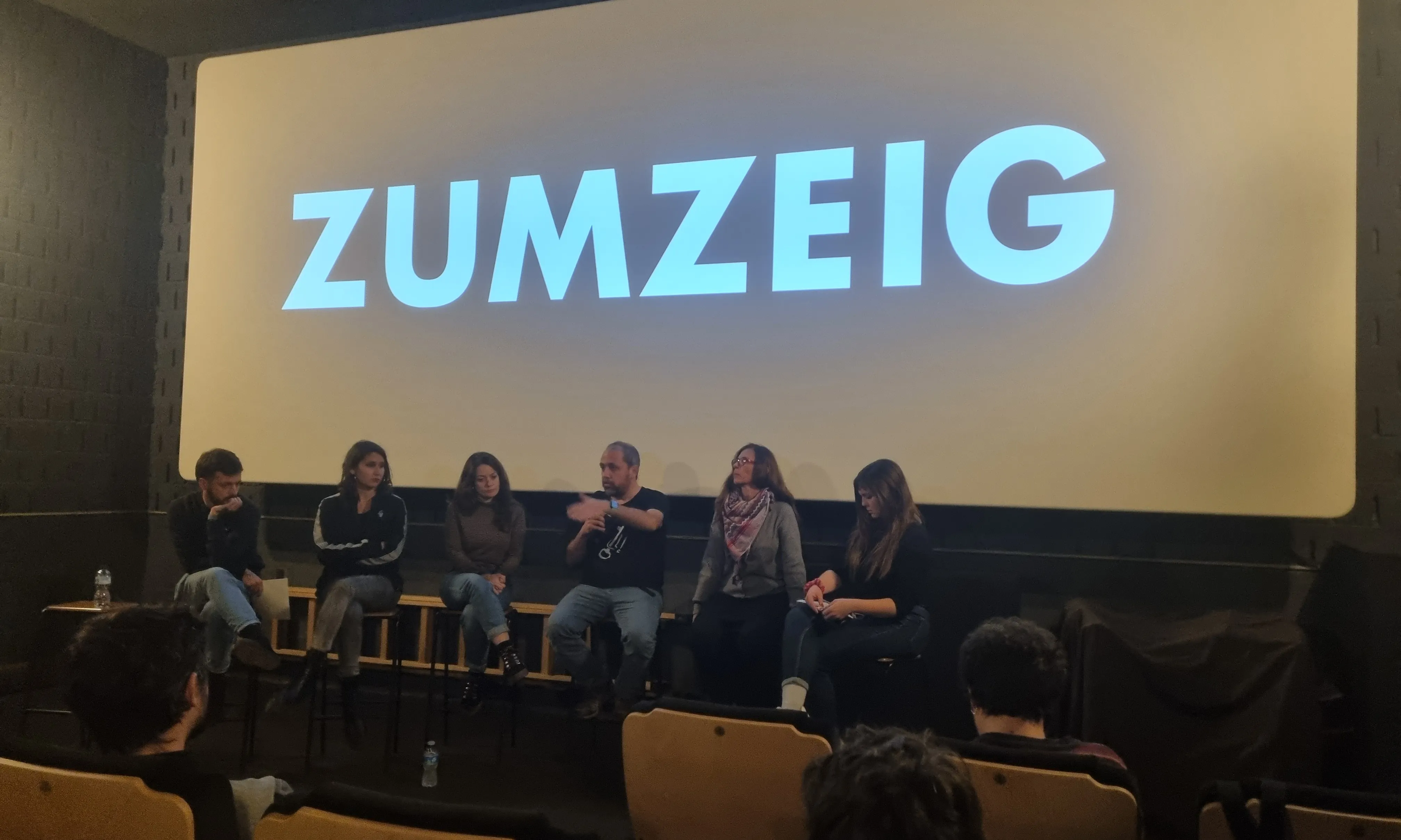 Roger Sànchez en una imatge de la presentació del documental a Zumzeig Cinema.