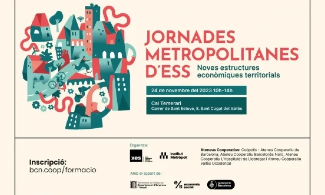 Les Jornades Metropolitanes d'Economia Social i Solidària compten amb el suport del Departament d'Empresa i Treball de la Generalitat de Catalunya. Font: Canva.