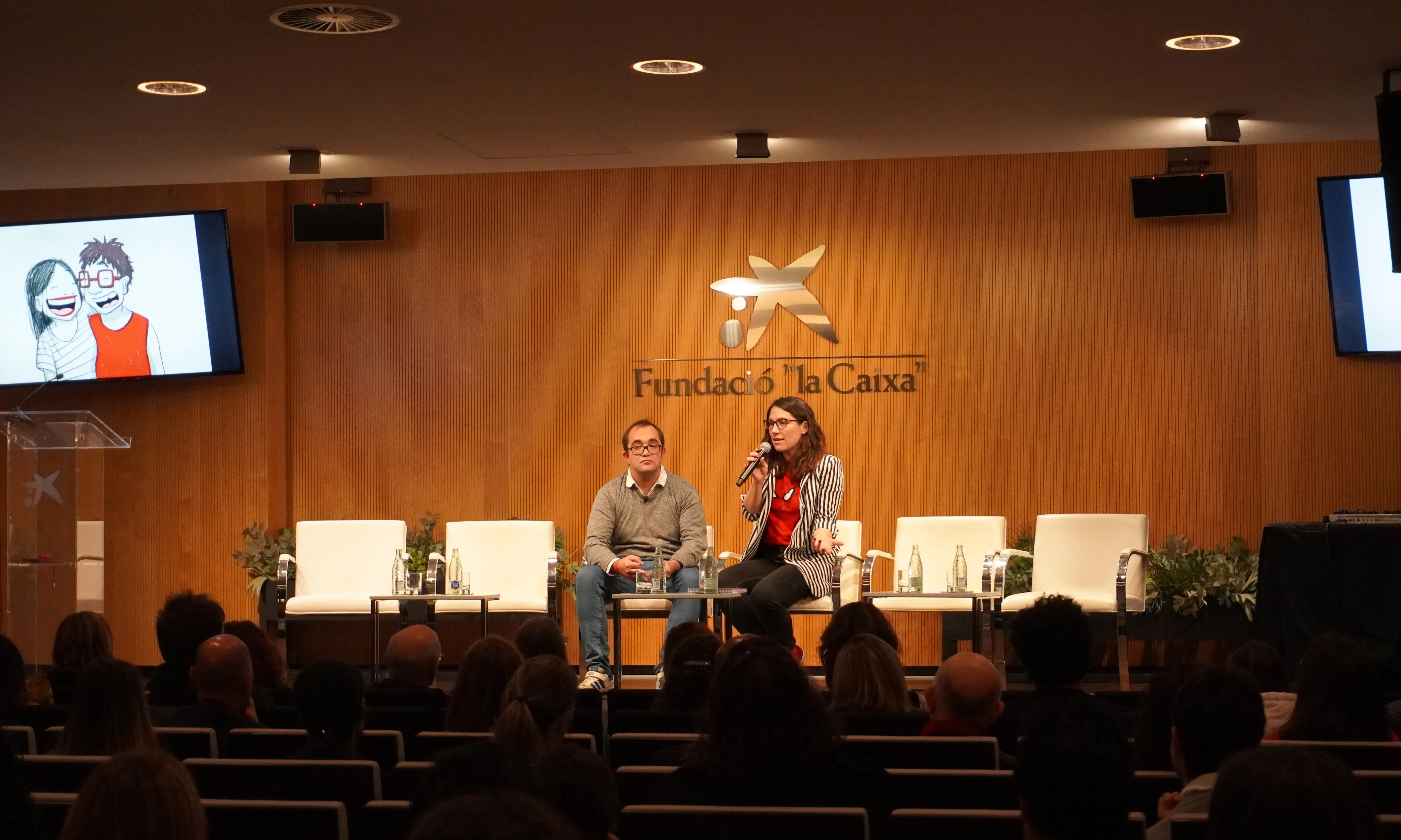 Raquel i Guillem Riba Rossy a la V Jornada L'Empresa amb Valor(S)