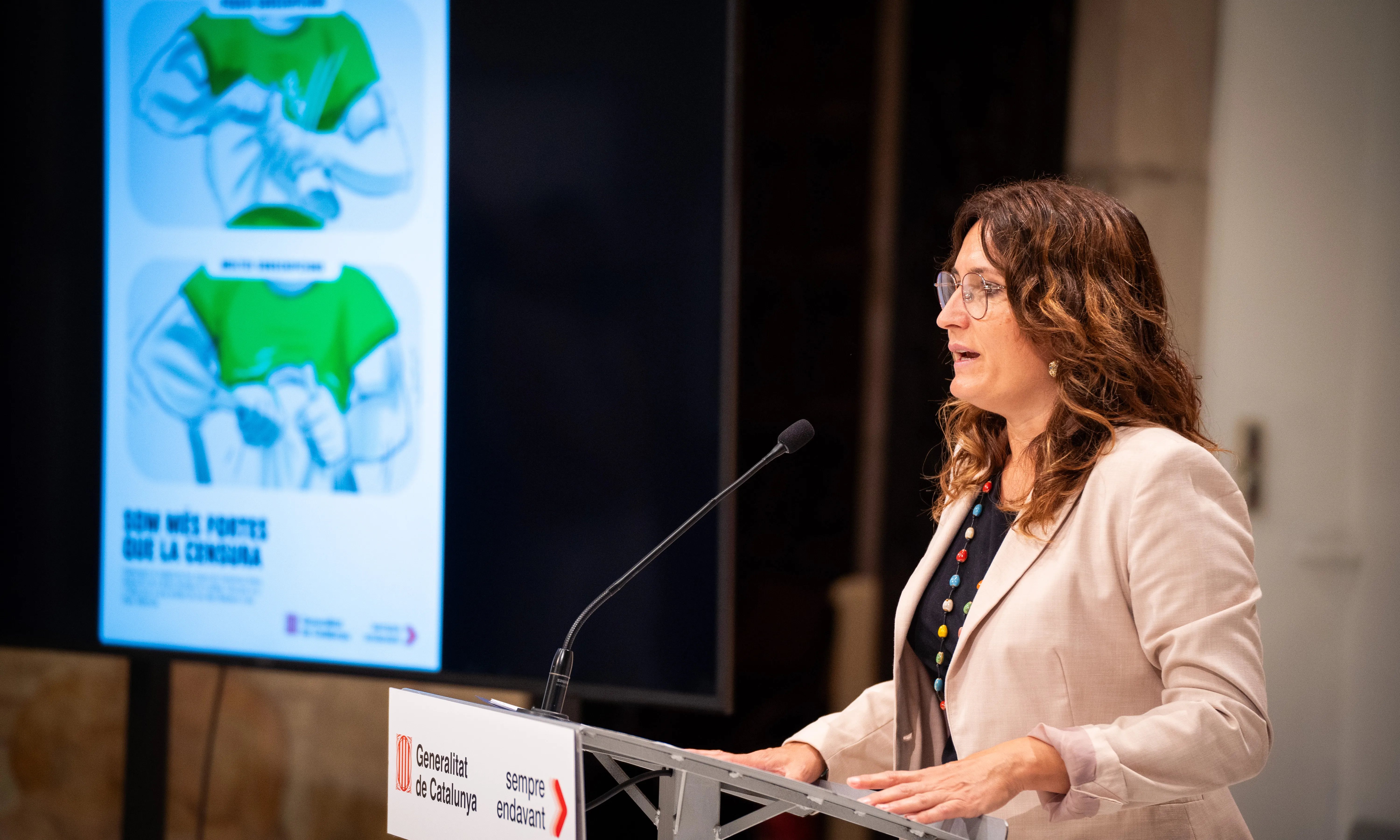 La iniciativa va ser anunciada per la consellera de la Presidència, Laura Vilagrà, el passat mes de juliol com a resposta a la censura valenciana.