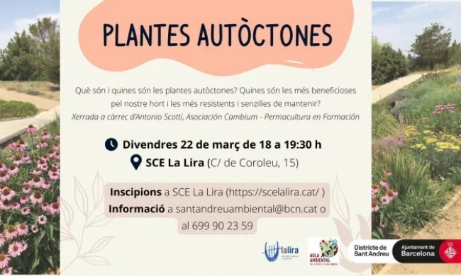 Cartell del taller de plantes autòctones.