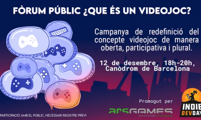 Cartell informatiu del fòrum. Font: Twitter d’ArsGames